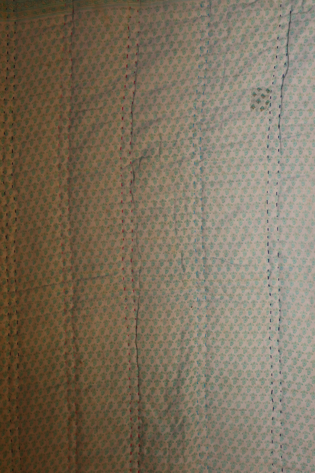 Vintage sari quilt, cotton 70x100 cm