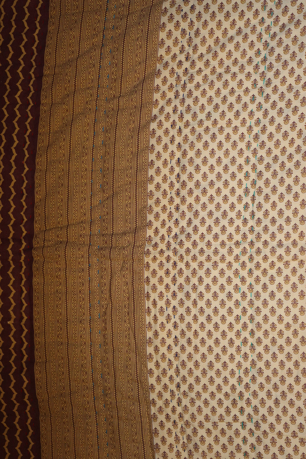 Vintage sari quilt , bomuld 70x100 cm