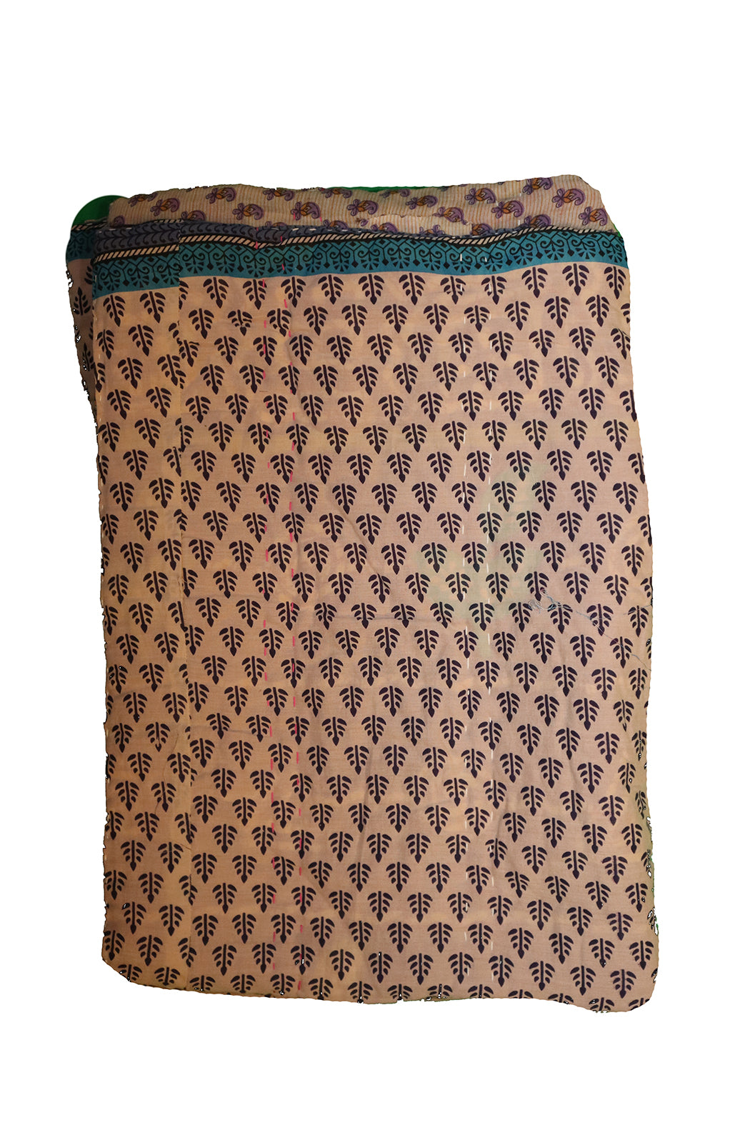 Vintage sari quilt , bomuld 70x100 cm