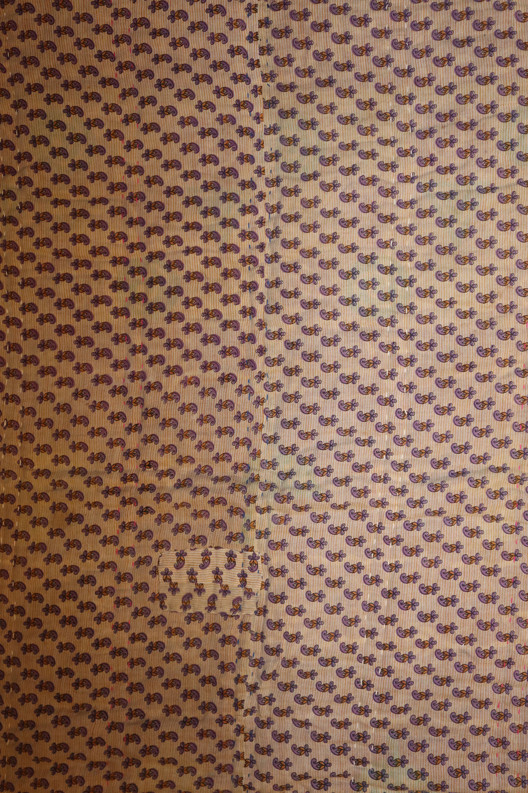 Vintage sari quilt, cotton 70x100 cm