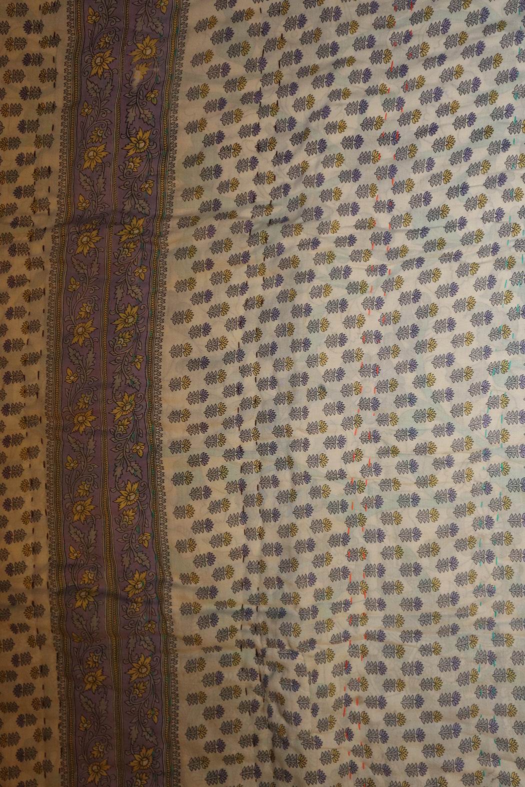 Vintage sari quilt , bomuld 70x100 cm