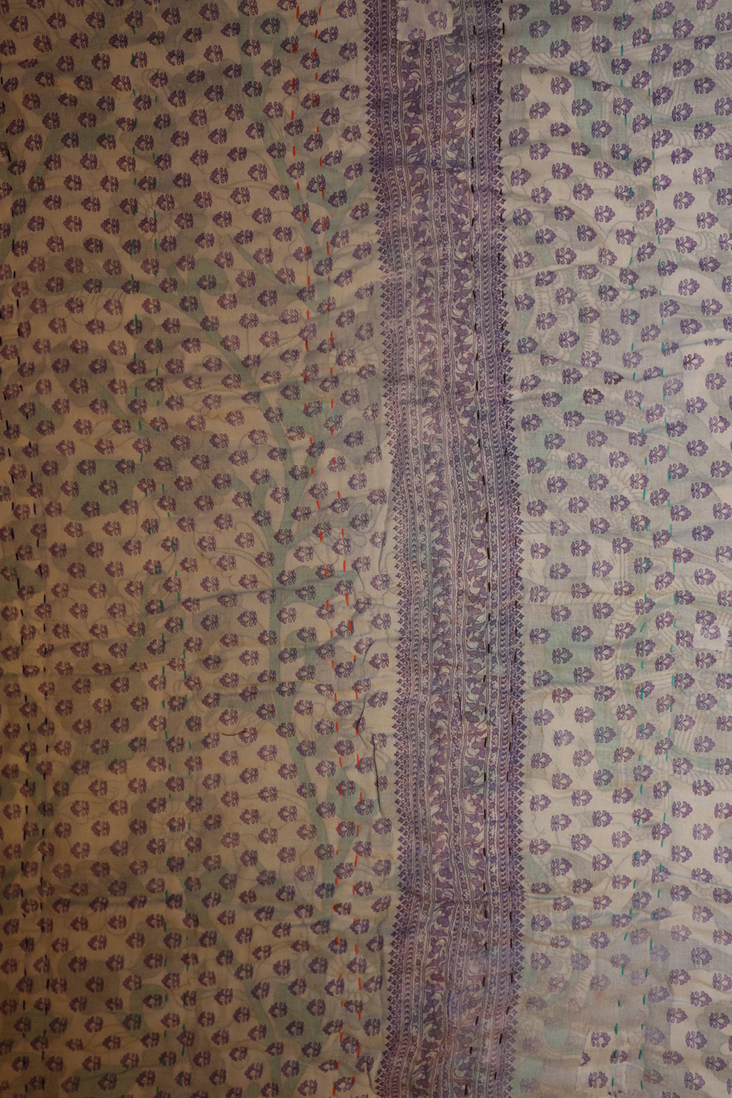 Vintage sari quilt, cotton 70x100 cm