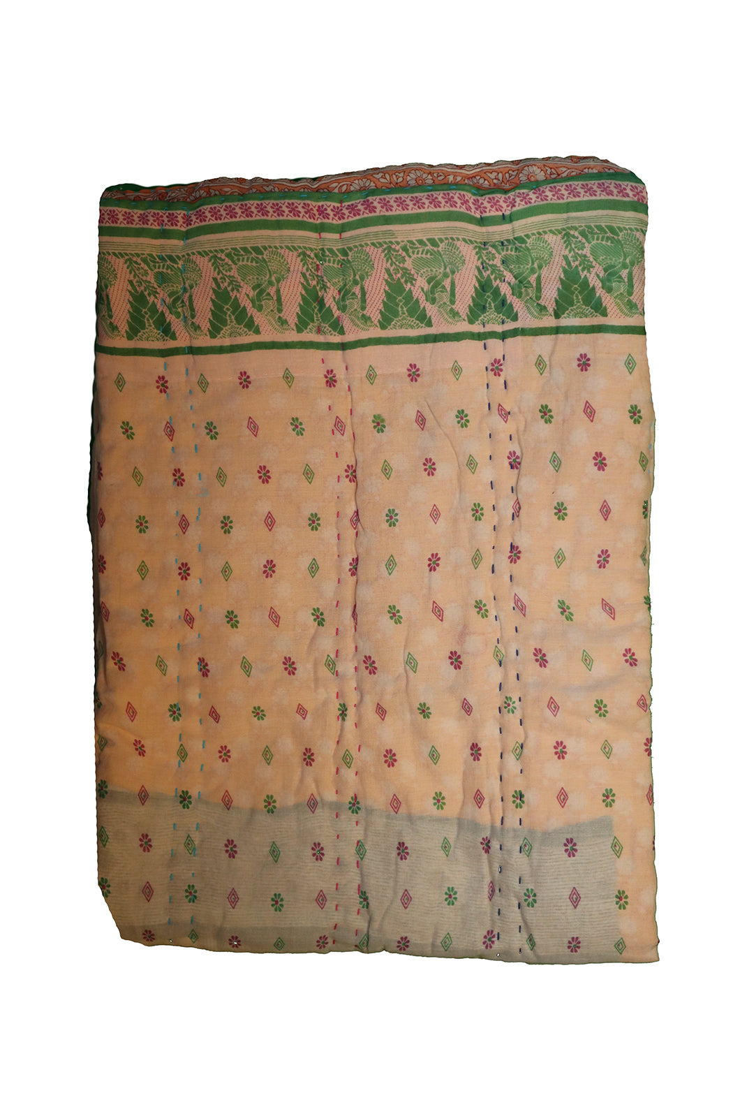 Vintage sari quilt , bomuld 70x100 cm