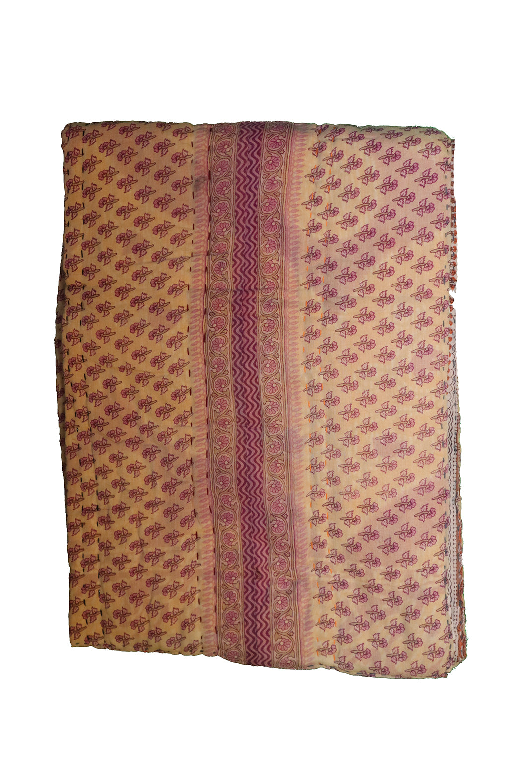 Vintage sari quilt , bomuld 70x100 cm