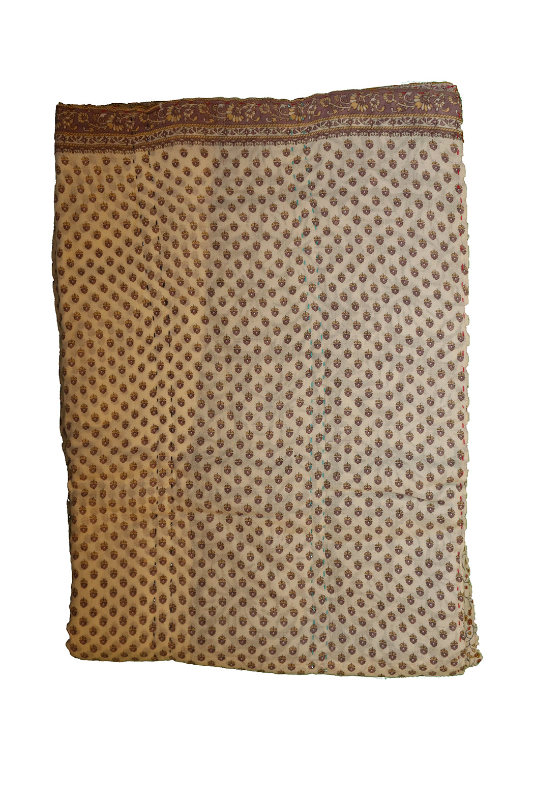 Vintage sari quilt , bomuld 70x100 cm