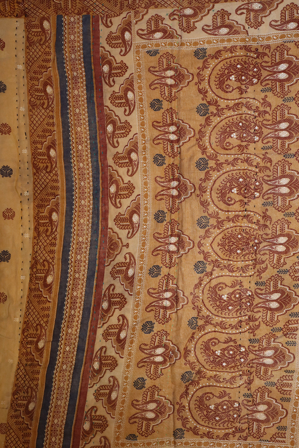 Vintage sari quilt, cotton 70x100 cm