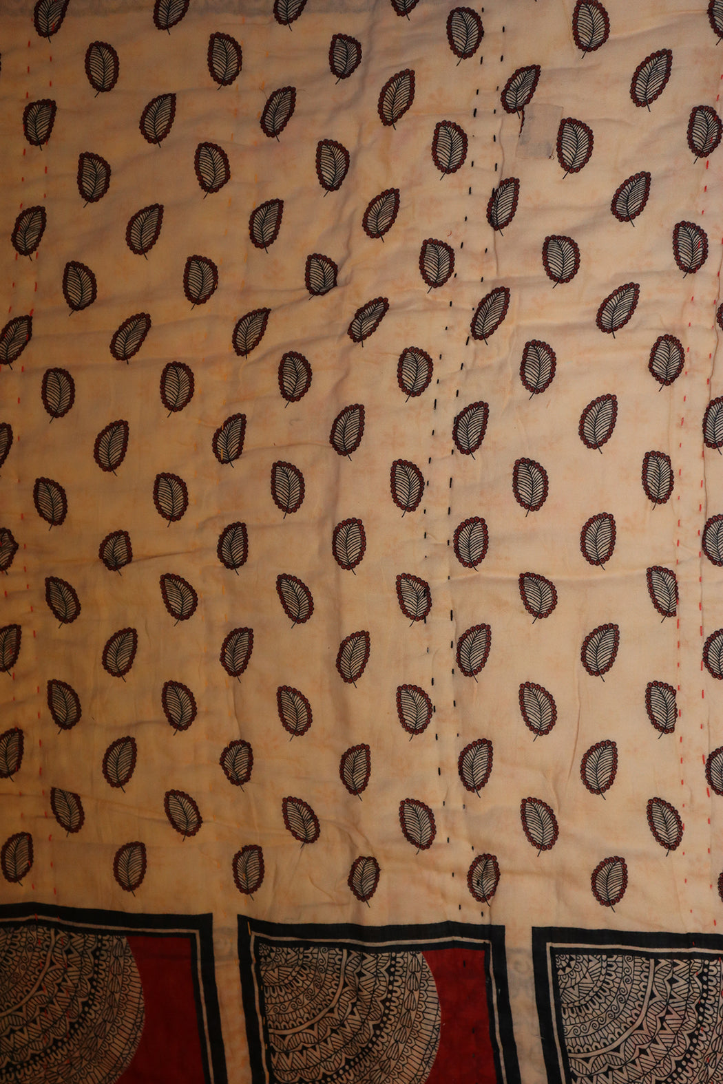 Vintage sari quilt , bomuld 70x100 cm