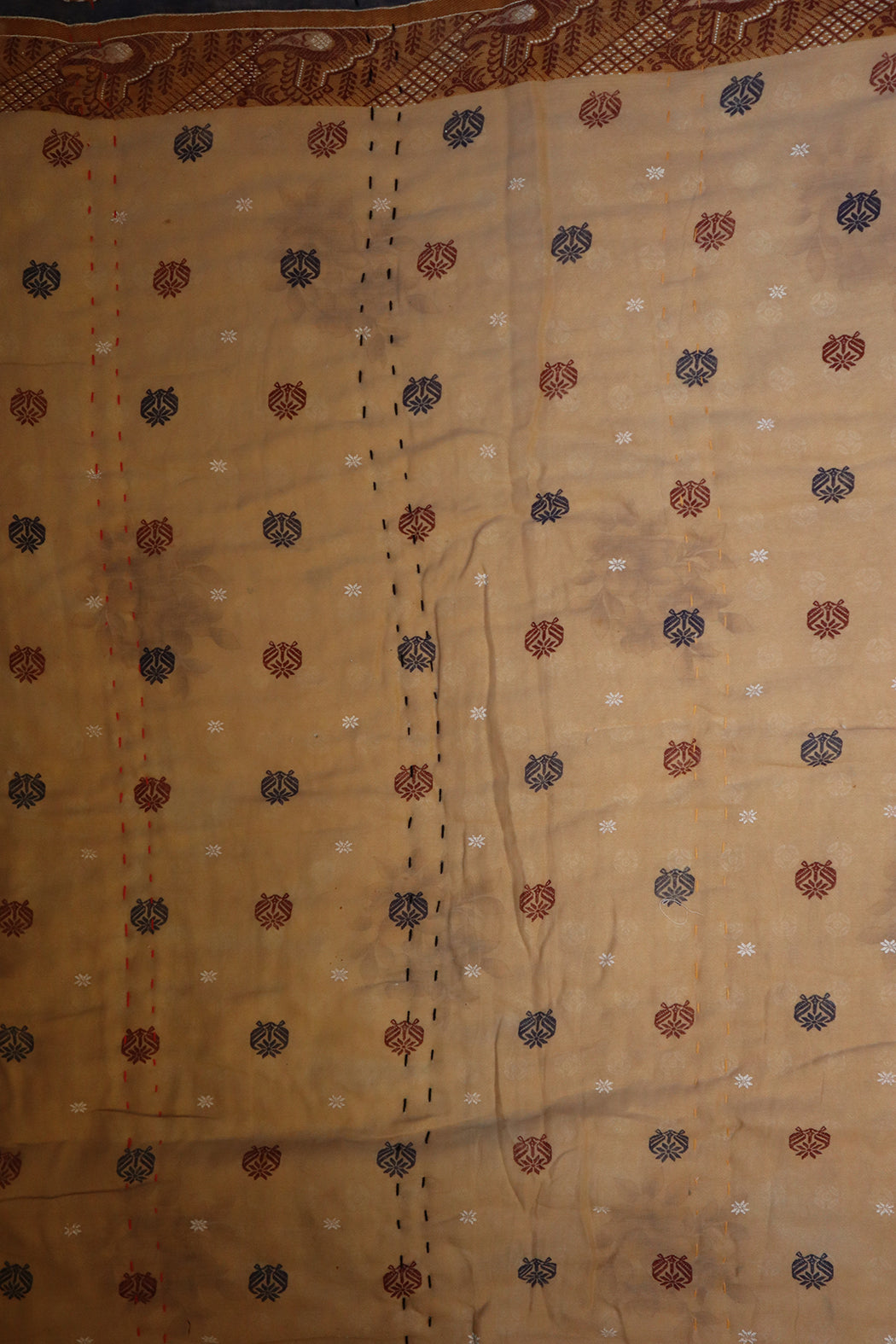 Vintage sari quilt, cotton 70x100 cm