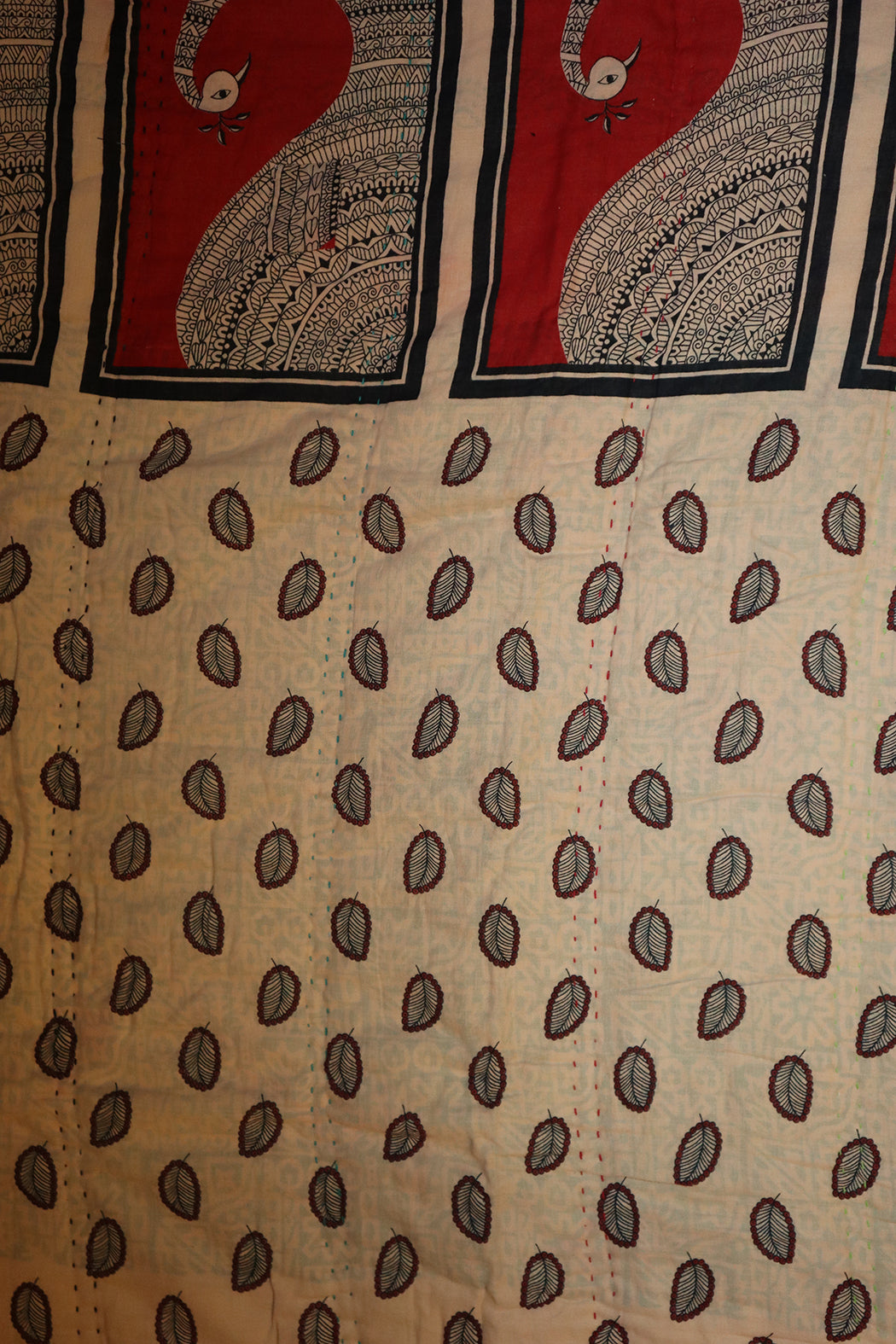 Vintage sari quilt , bomuld 70x100 cm