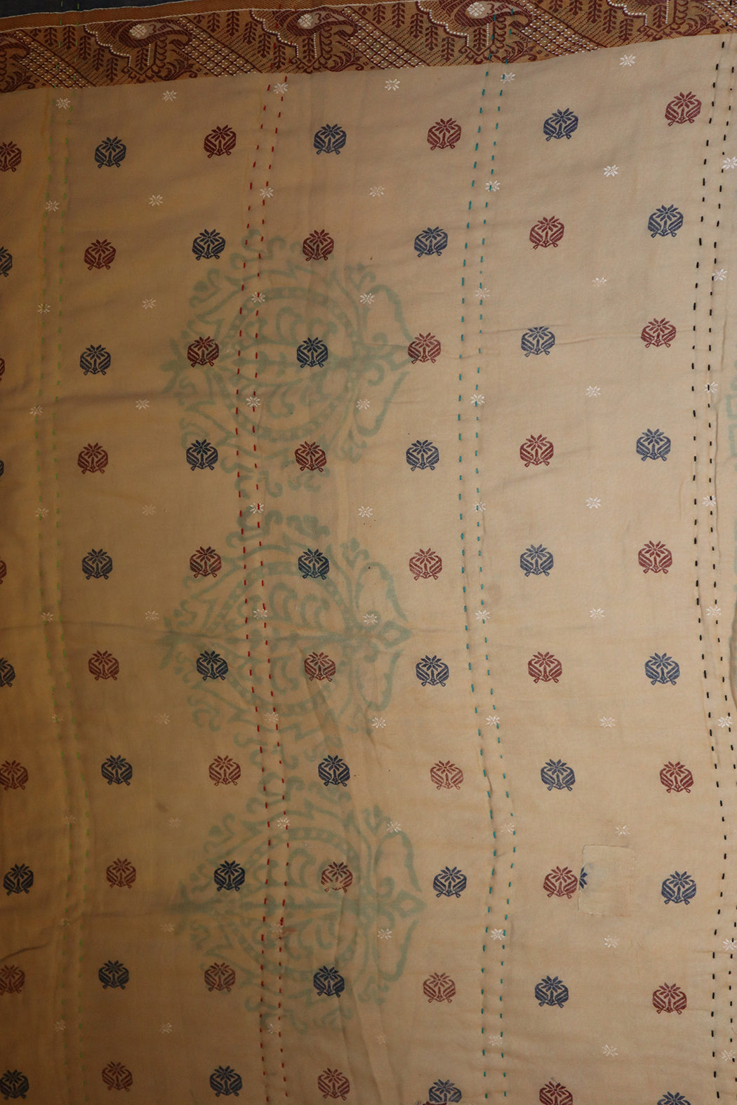 Vintage sari quilt , bomuld 70x100 cm