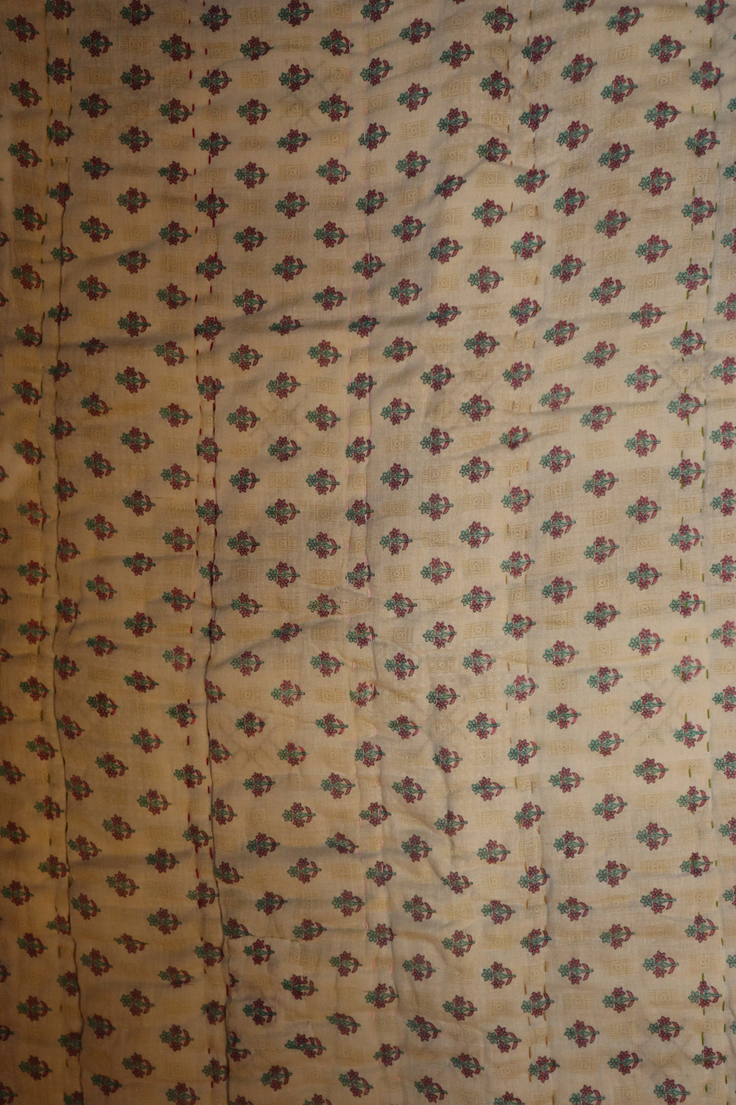 Vintage sari quilt , bomuld 70x100 cm