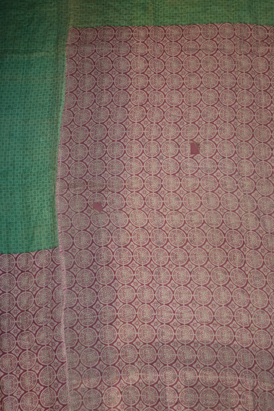 Vintage sari quilt , bomuld 140x200 cm