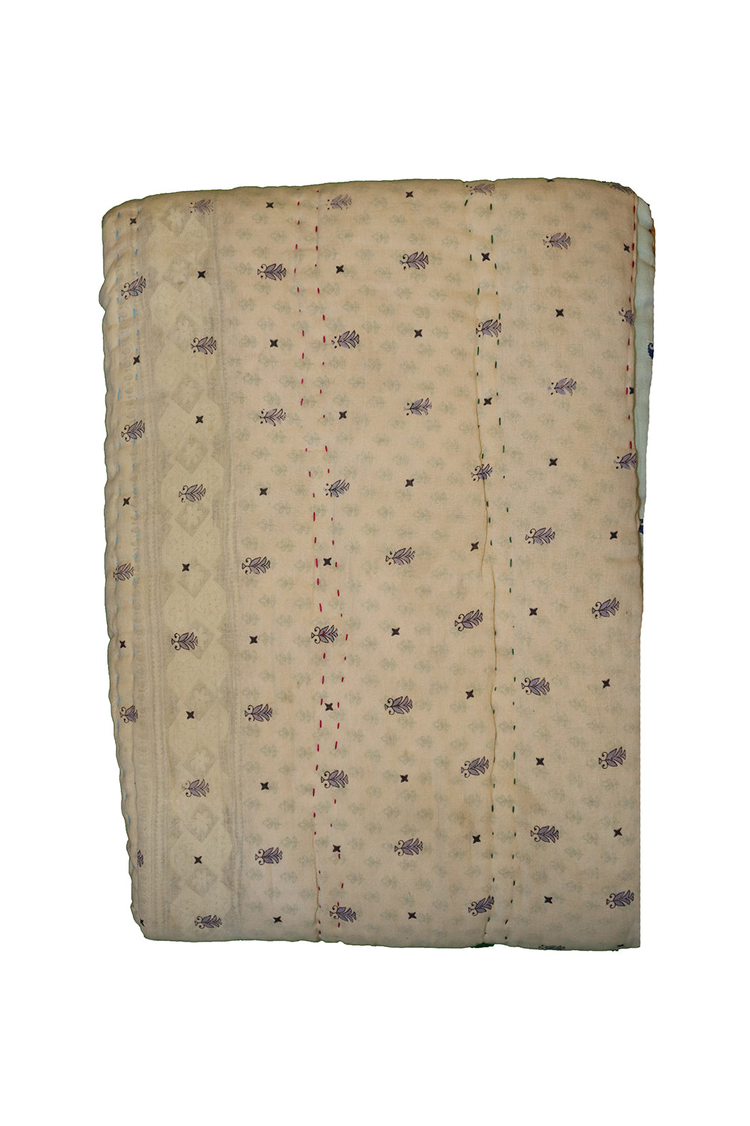 Vintage sari quilt , bomuld 140x200 cm