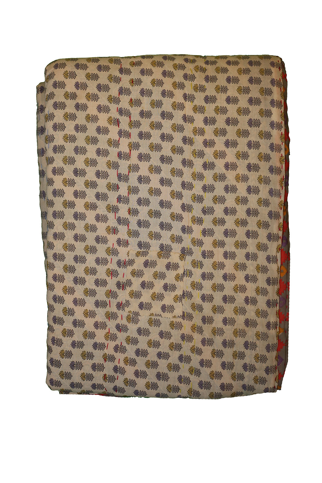 Vintage sari quilt , bomuld 140x200 cm