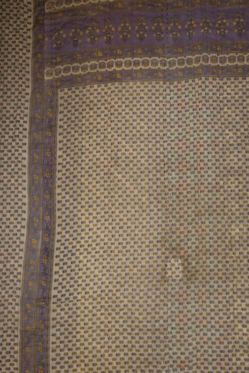 Vintage sari quilt , bomuld 140x200 cm