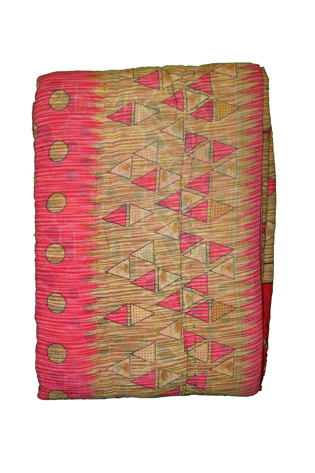 Vintage sari quilt , bomuld 140x200 cm