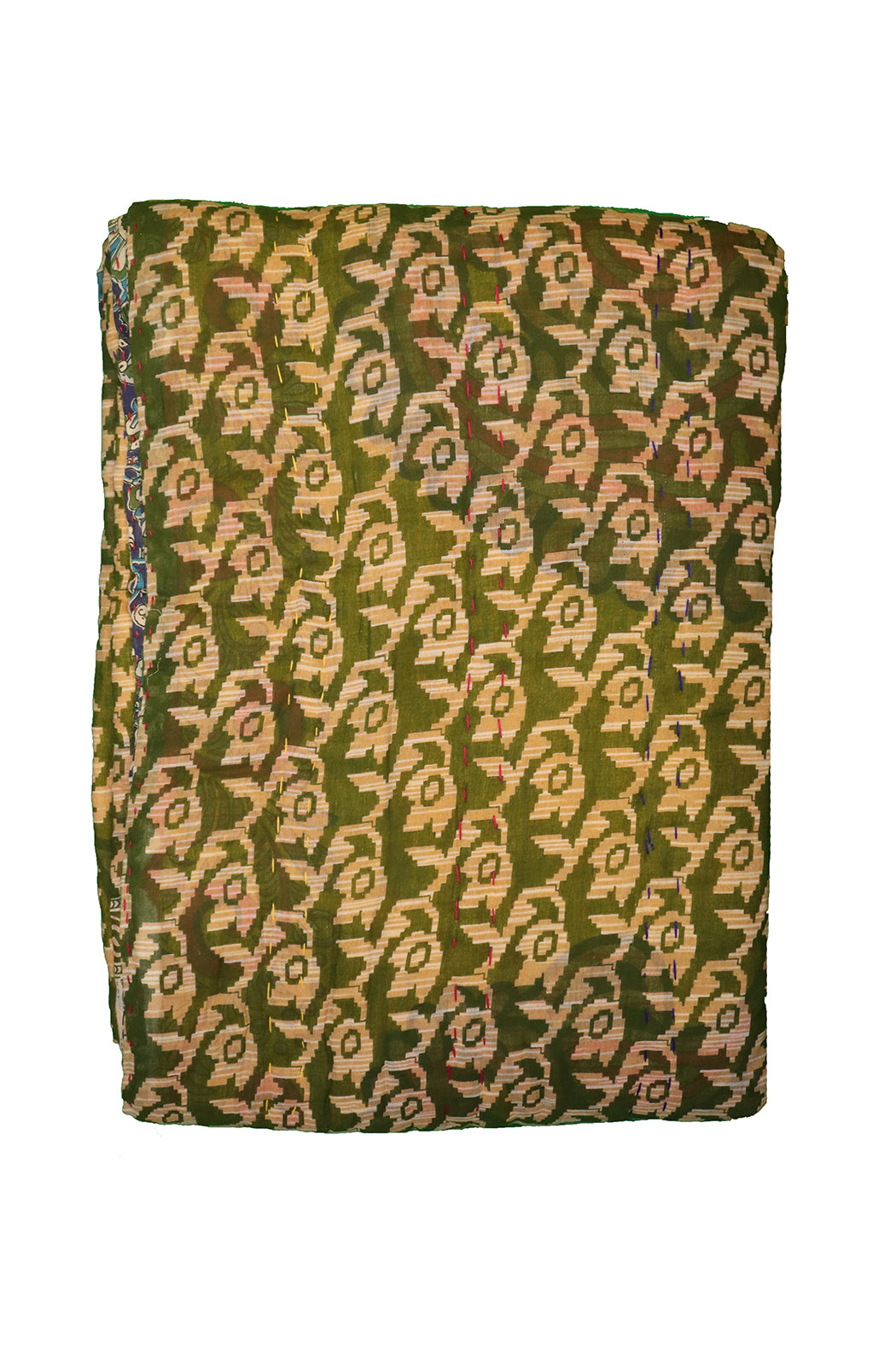 Vintage sari quilt , bomuld 140x200 cm