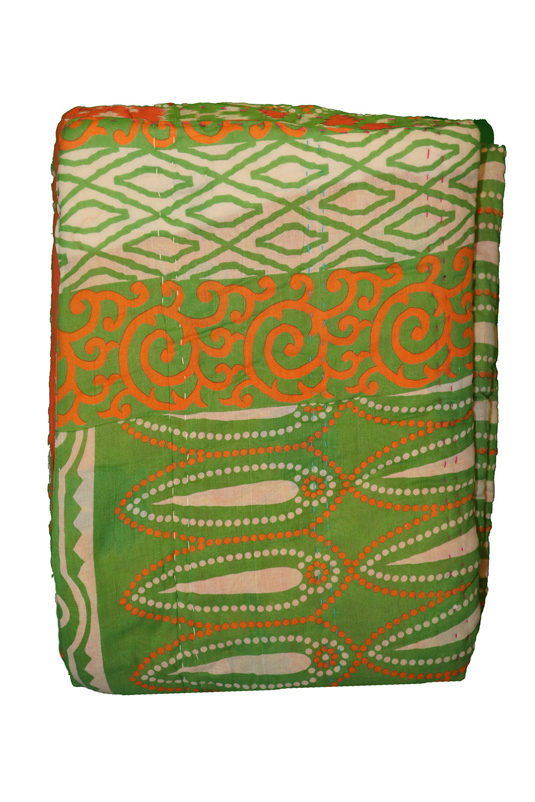 Vintage sari quilt , bomuld 140x200 cm