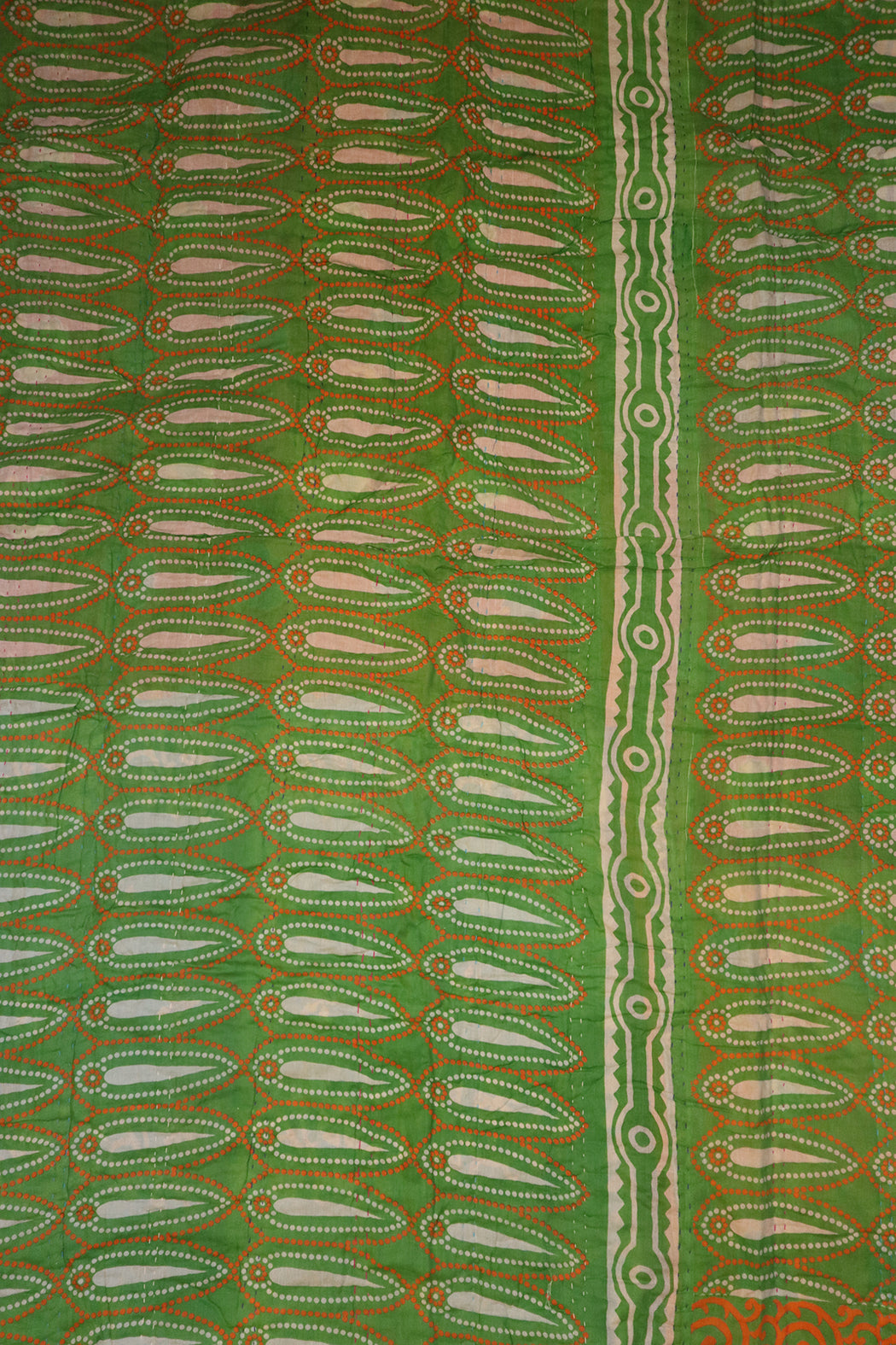 Vintage sari quilt , bomuld 140x200 cm