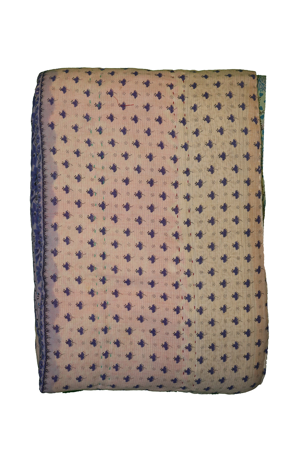 Vintage sari quilt , bomuld 140x200 cm