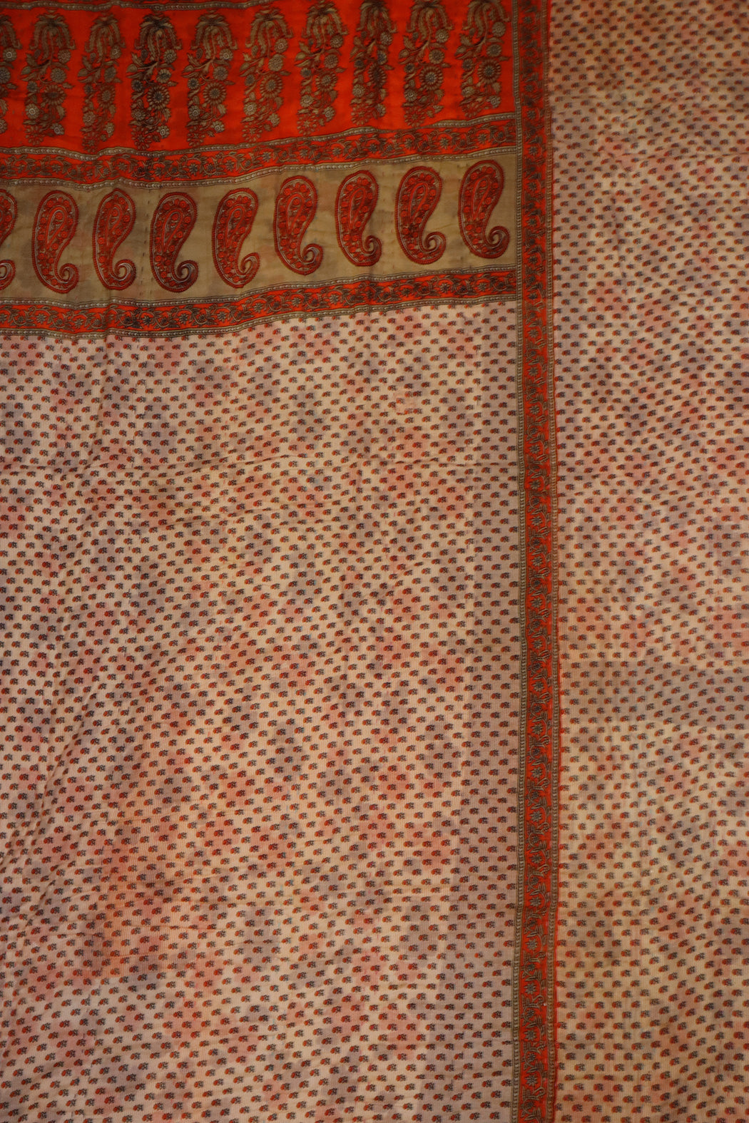 Vintage sari quilt , bomuld 140x200 cm