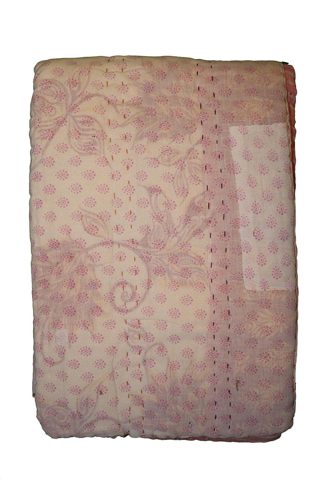 Vintage sari quilt , bomuld 140x200 cm