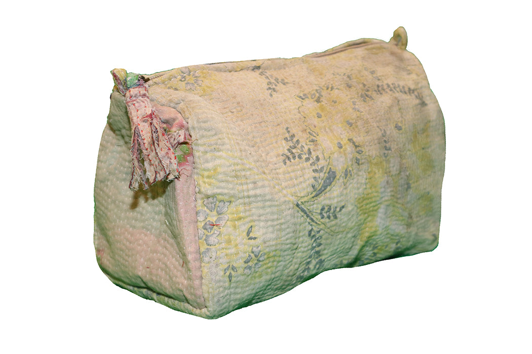 Sari kantha toilettaske