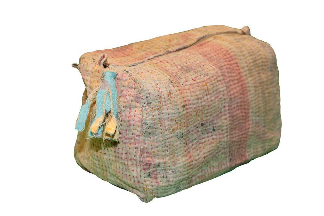 Sari kantha toilettaske