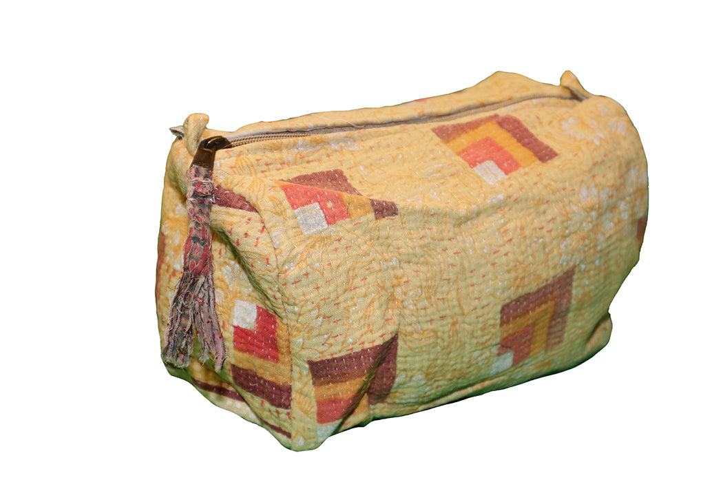 Sari kantha toilettaske