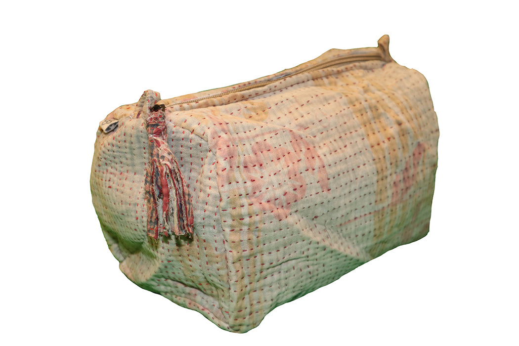 Sari kantha toilettaske