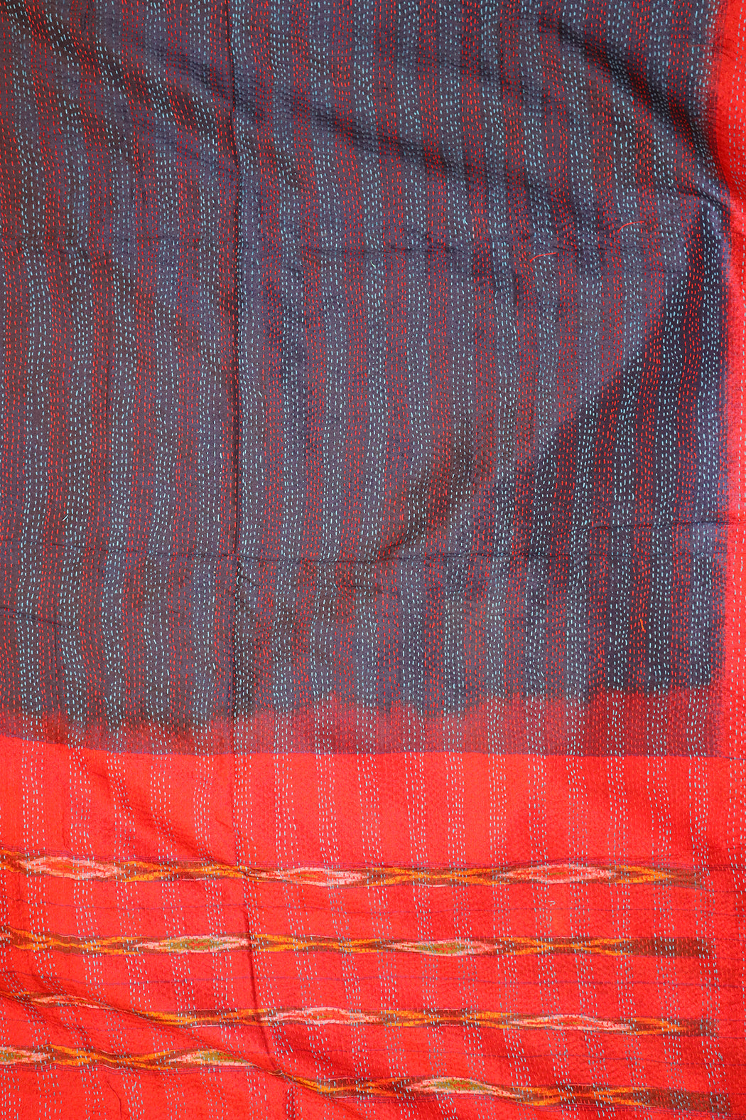 Sari-Kantha-Seidenschal 85*190 cm