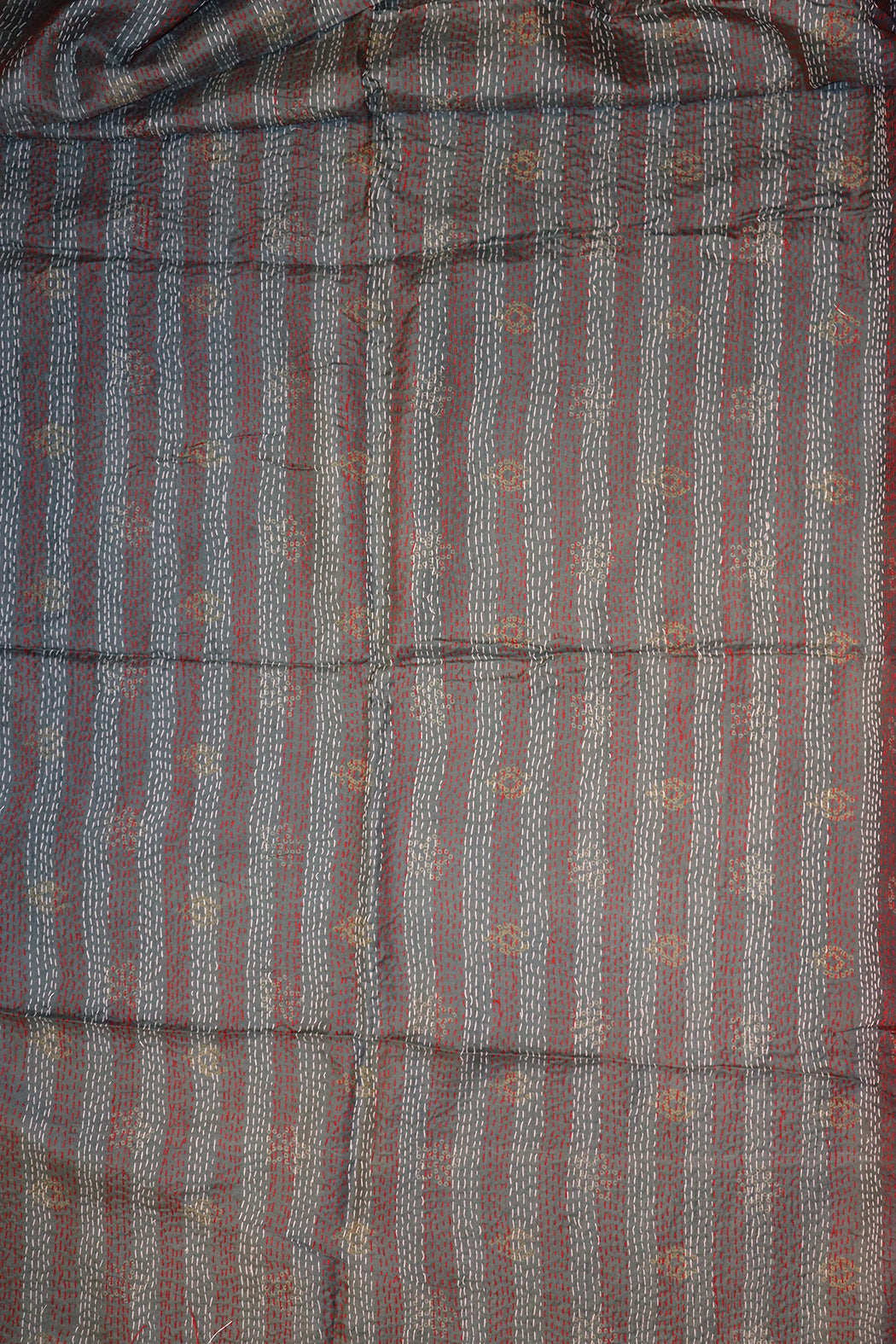 Sari kantha silk scarf 85*190 cm