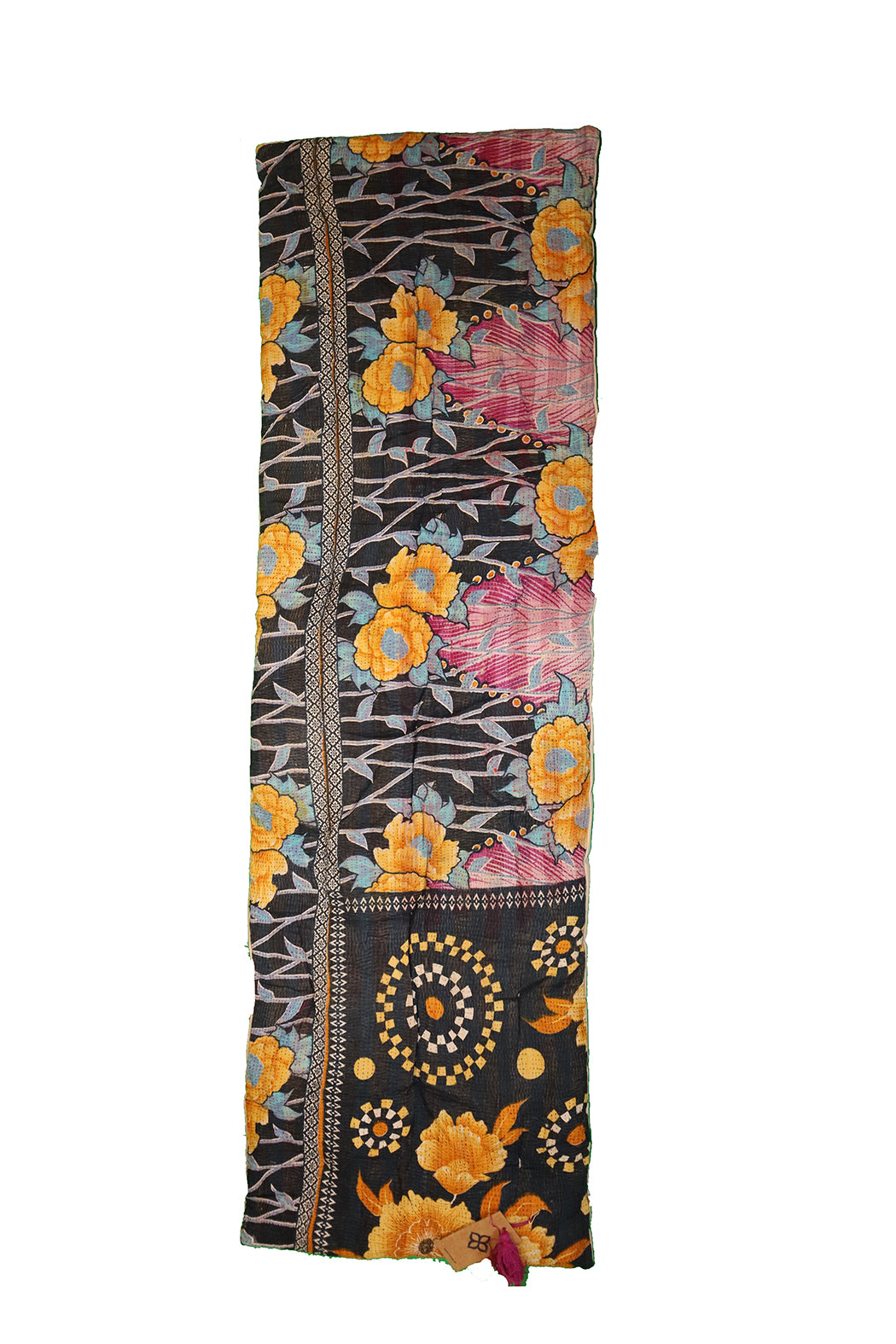 Kantha vintage bænkhynde 45*150 cm bomuld