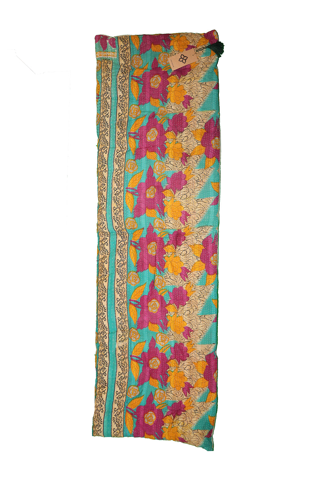 Kantha vintage bænkhynde 45*150 cm bomuld