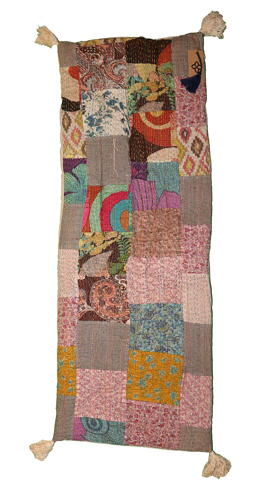 Stonewash bænkhynde 45*120 cm bomuld