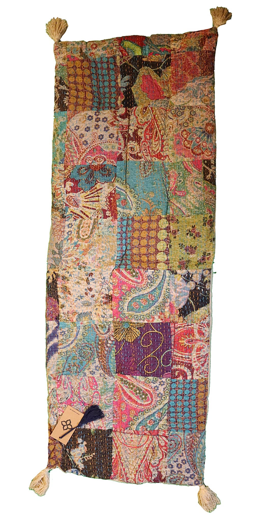 Stonewash bænkhynde 45*120 cm bomuld