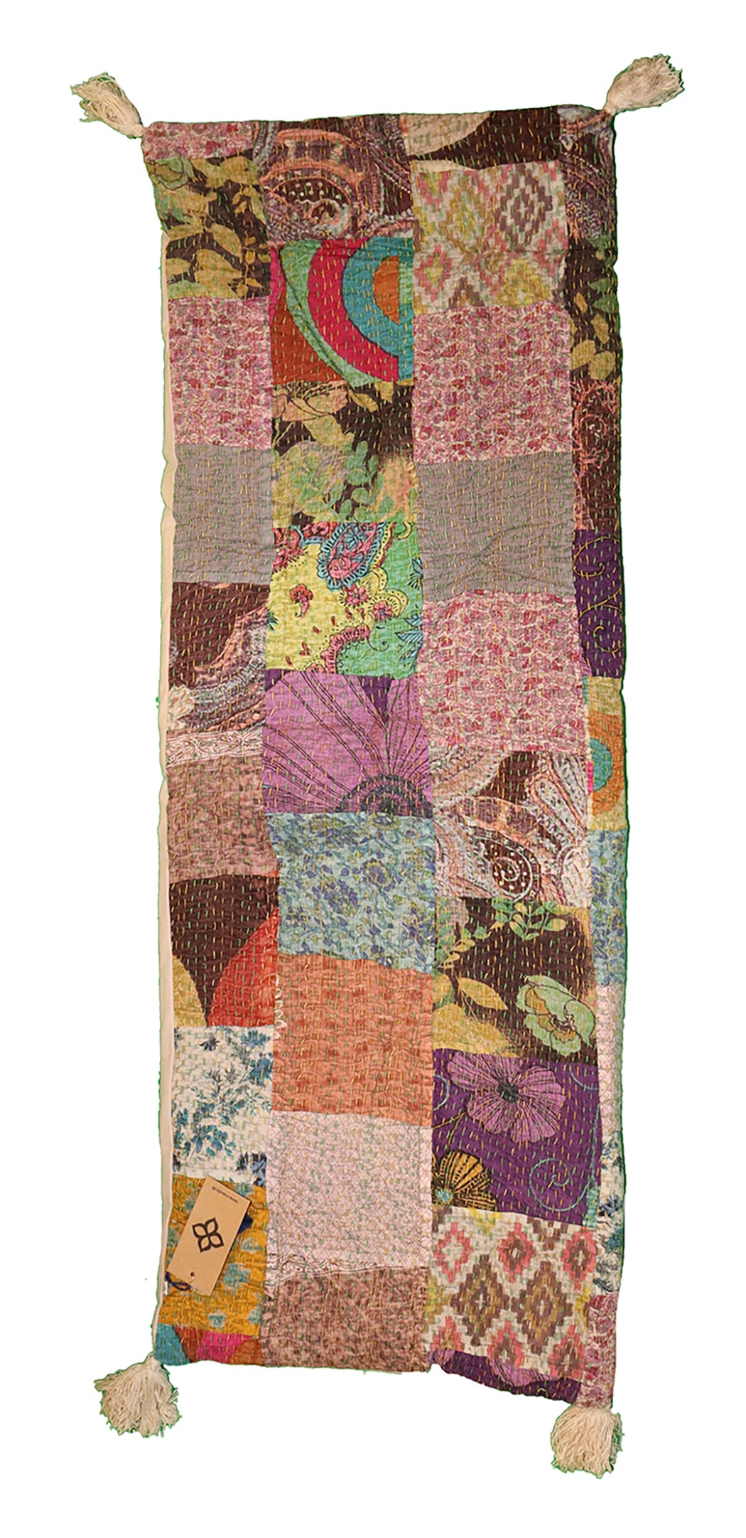 Stonewash bænkhynde 45*120 cm bomuld