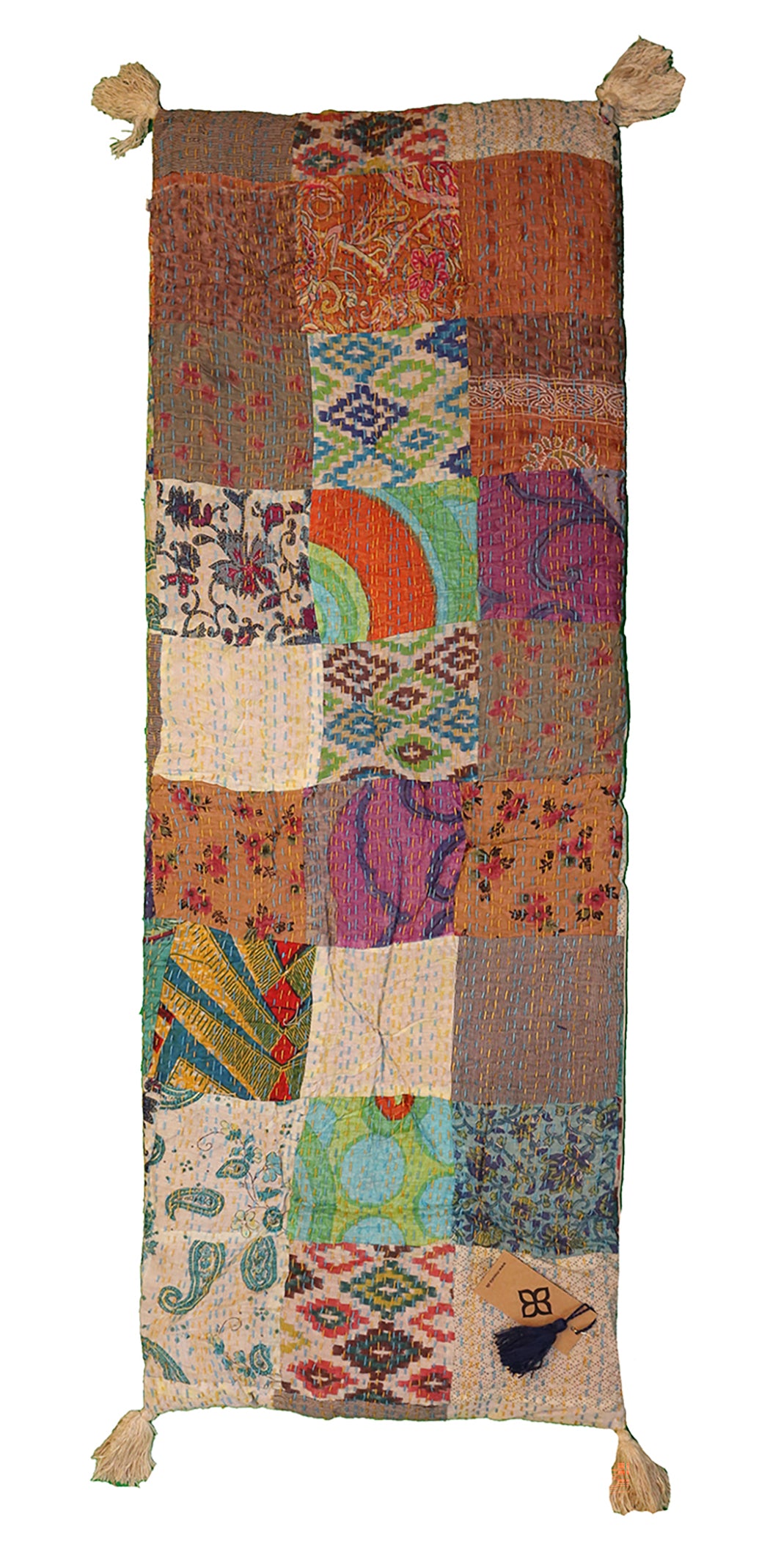 Stonewash bænkhynde 45*120 cm bomuld