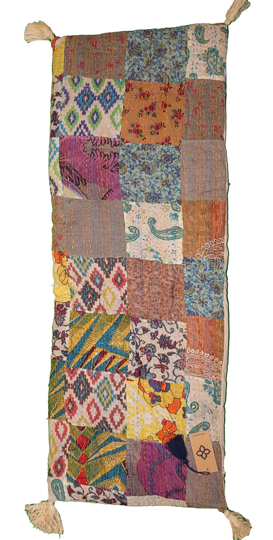 Stonewash bænkhynde 45*120 cm bomuld