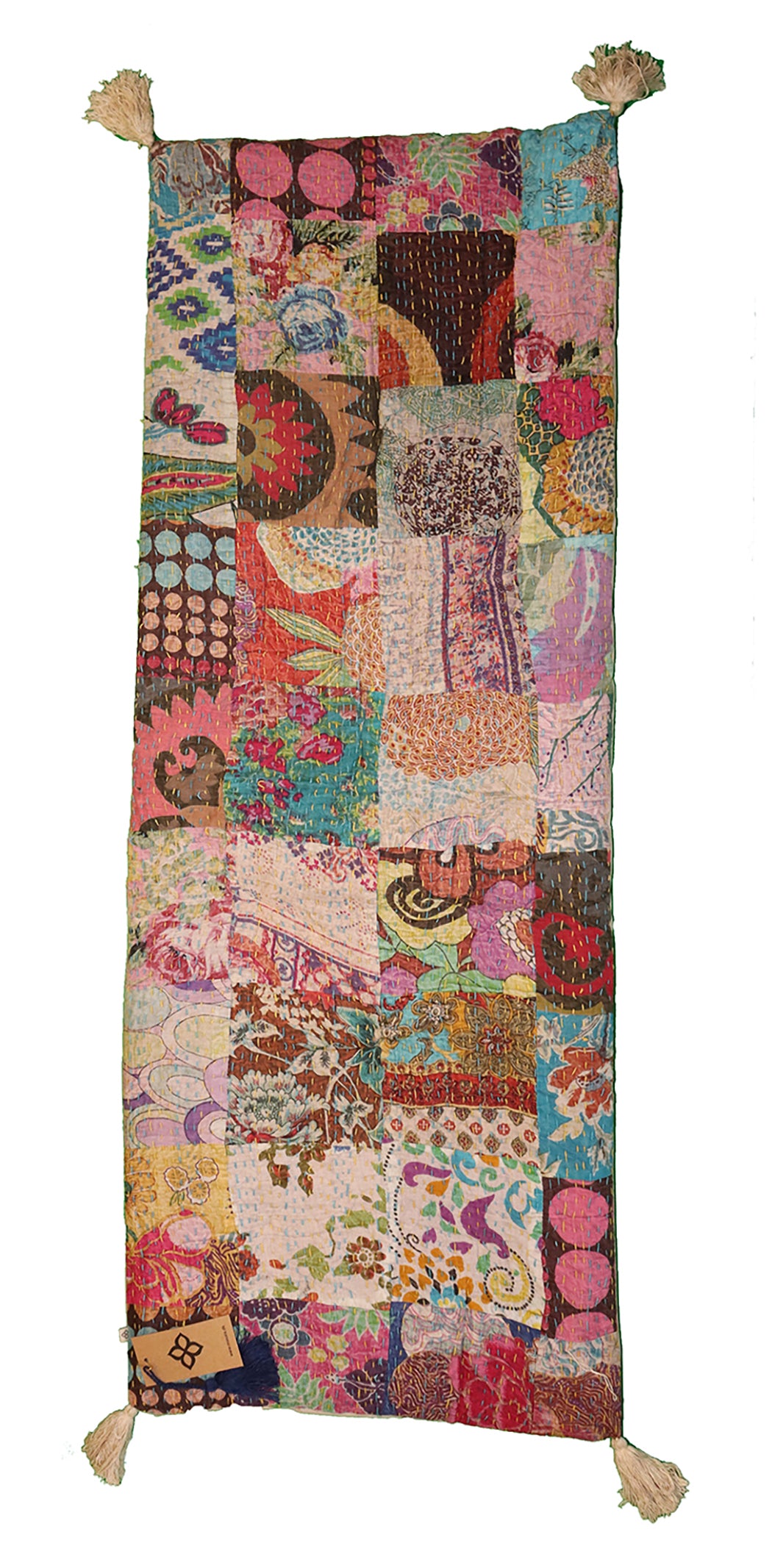 Stonewash bænkhynde 45*120 cm bomuld