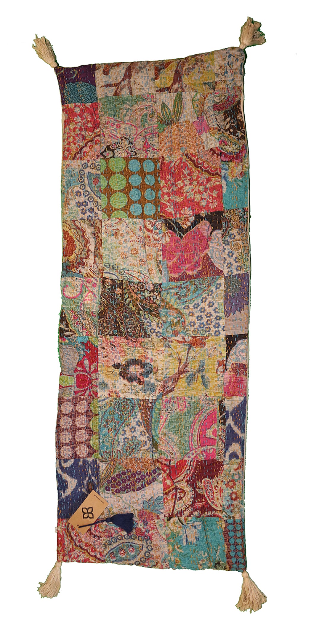 Stonewash bænkhynde 45*120 cm bomuld