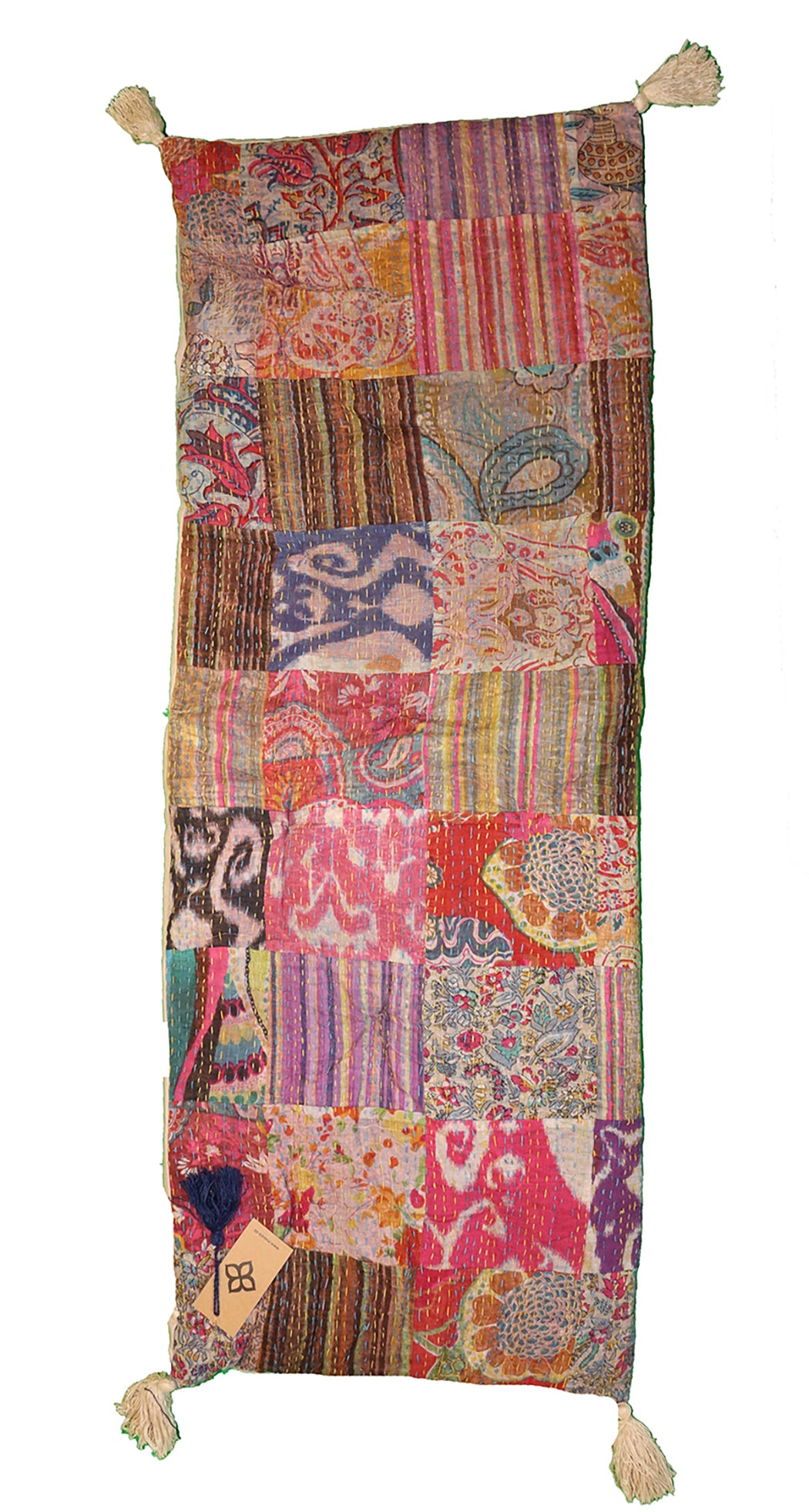 Stonewash bænkhynde 45*120 cm bomuld