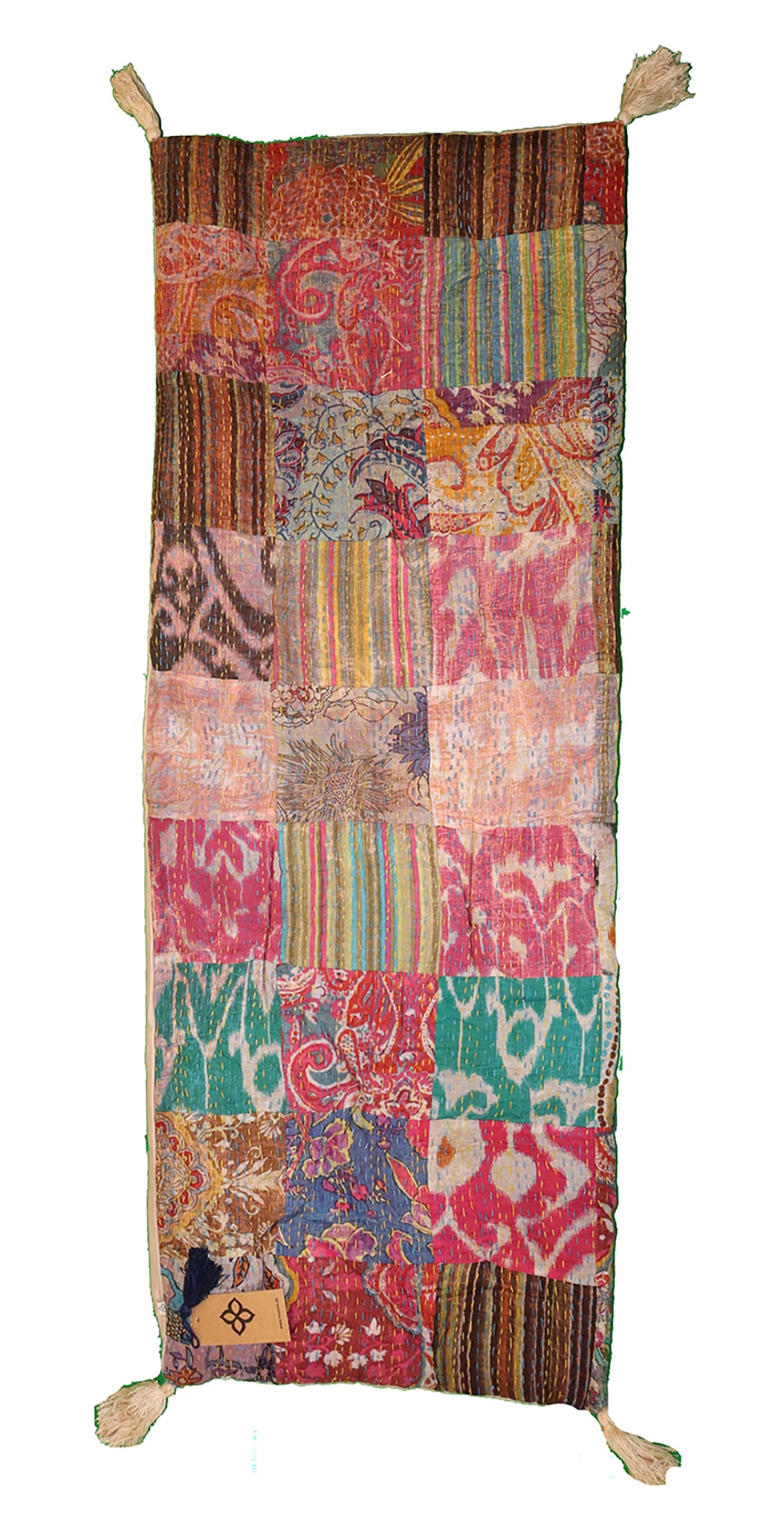 Stonewash bænkhynde 45*120 cm bomuld