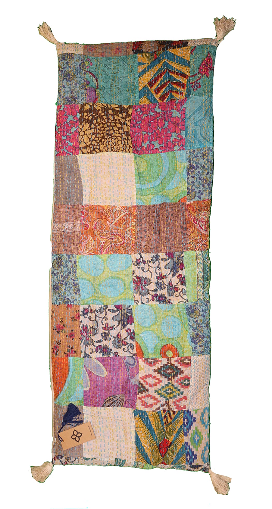 Stonewash bænkhynde 45*120 cm bomuld