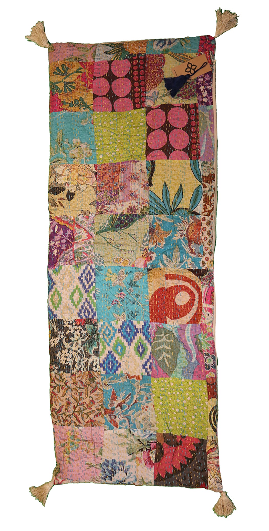 Stonewash bænkhynde 45*120 cm bomuld