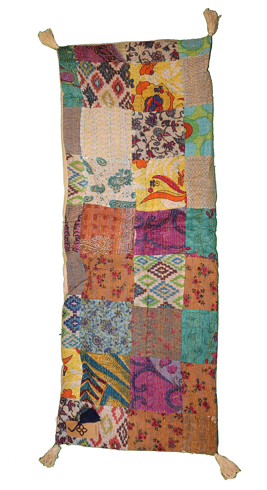 Stonewash bænkhynde 45*120 cm bomuld