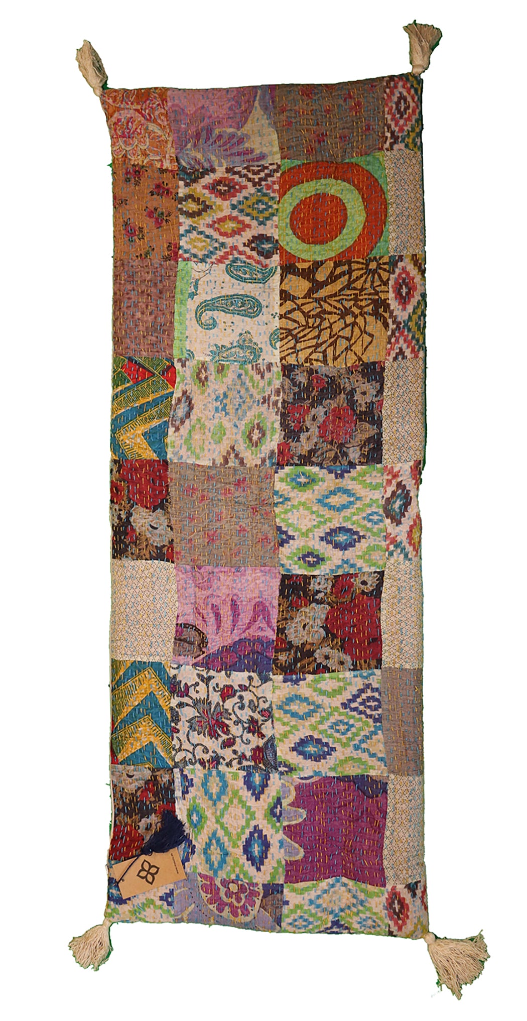 Stonewash bænkhynde 45*120 cm bomuld