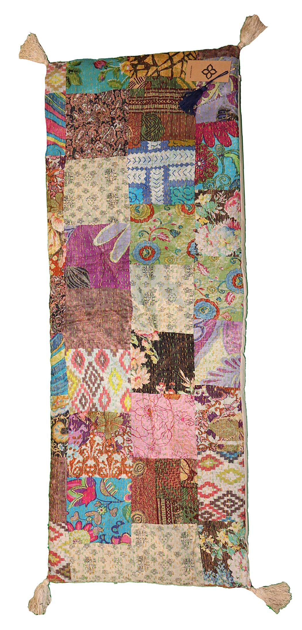 Stonewash bænkhynde 45*120 cm bomuld