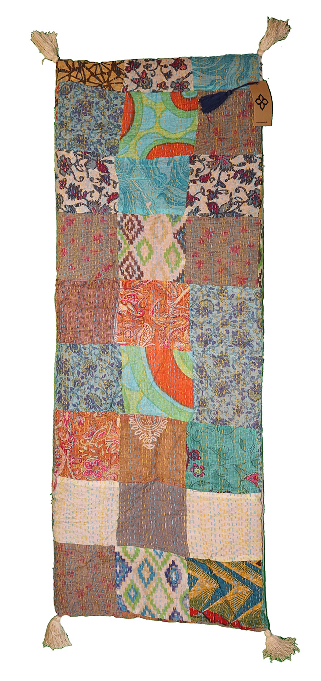 Stonewash bænkhynde 45*120 cm bomuld