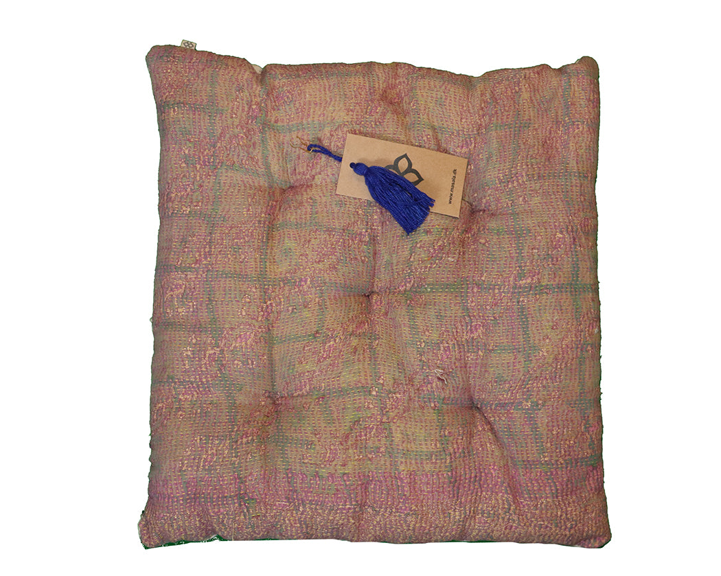 Kantha vintage chair pad 40*40 cm cotton